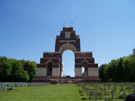 Thiepval British War Memorial - it is impossible to adequately capture the size of this monument in a picture